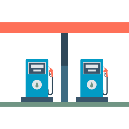 posto de gasolina Ícone