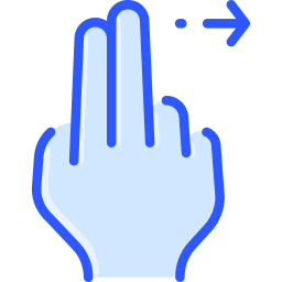 dos dedos icono