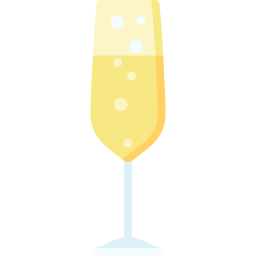 champagne glas icoon