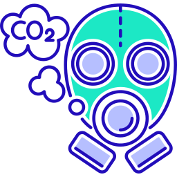 máscara respiratória Ícone