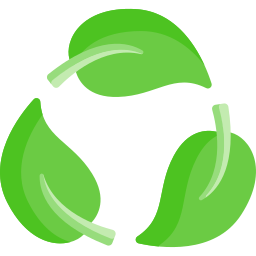 ulegające biodegradacji ikona