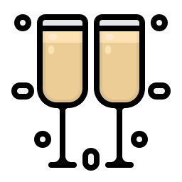 Champagne glass icon