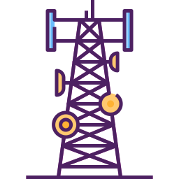 antena de telefonía móvil icono
