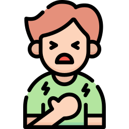 Chest pain or pressure icon