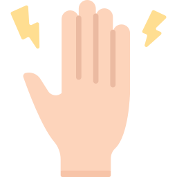 Pain in fingers icon
