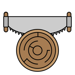 taglio del legno icona