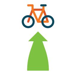 fahrradweg icon