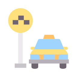 parada de taxi icono
