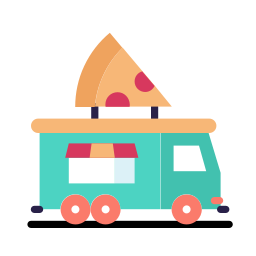 pizza vrachtwagen icoon