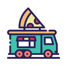 ciężarówka do pizzy ikona