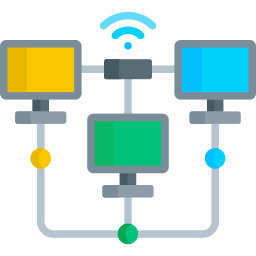 réseau local Icône