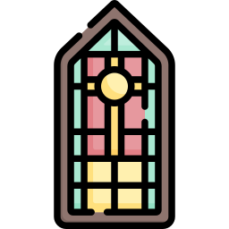 Stained glass icon