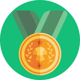 medalha circular Ícone