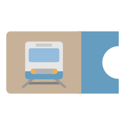 Train ticket icon