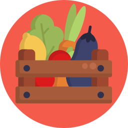 Vegetables and fruits icon