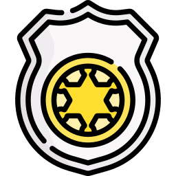 insignia del sheriff icono