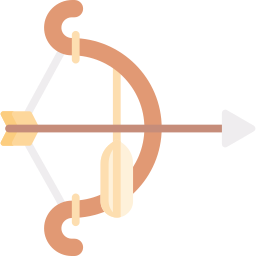 arc et des flèches Icône