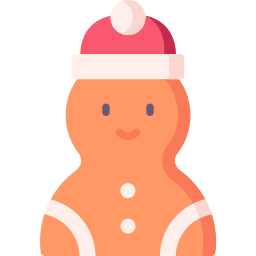 Gingerbread man icon