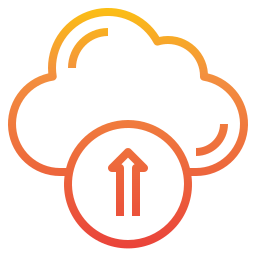 téléchargement dans le cloud Icône