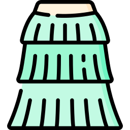 Tiered skirt icon