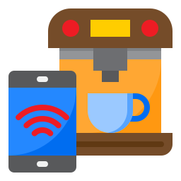 Smart coffee icon