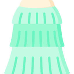Tiered skirt icon