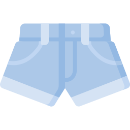 Denim shorts icon