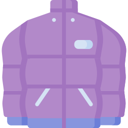 Puffer coat icon