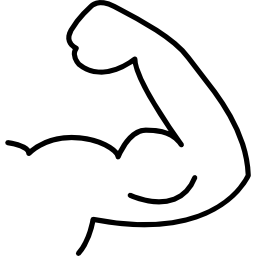Контур мышечного сгибания иконка