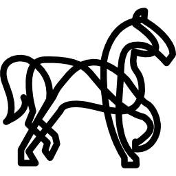 variante artistique du cheval Icône