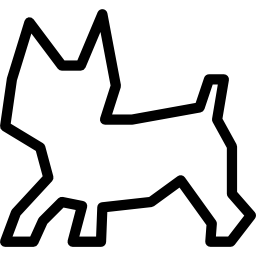 puppy, kleine hondenvorm icoon