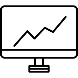 raport biznesowy ze wzrostem ikona