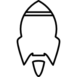 raketenschiff in startposition icon