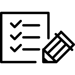 papieren checklist met pen icoon