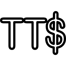 símbolo de moneda del dólar de trinidad y tobago icono