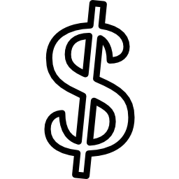 dollar valutasymbool variant icoon