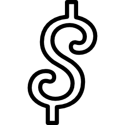 abgerundetes dollarsymbol icon