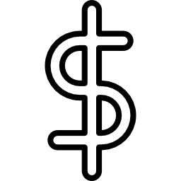Dollar symbol of currency icon