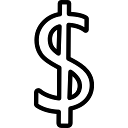 symbol waluty dolara ikona