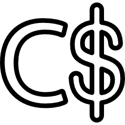Символ валюты Никарагуа Кордоба иконка
