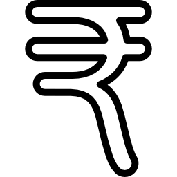 symbole de devise roupie indienne Icône