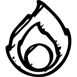 Ember sketched social logo icon
