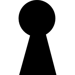 silhouette de trou de serrure Icône