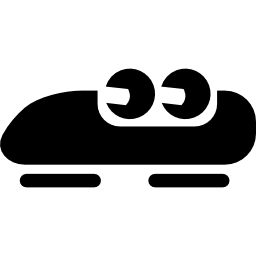 olympische bobsleesport icoon