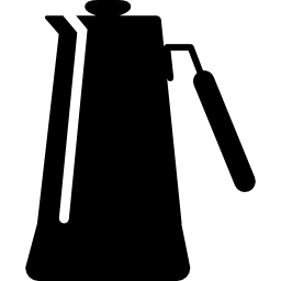 Tall jar for coffee or tea icon