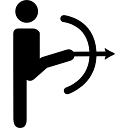 Паралимпийская стрельба с аркой иконка