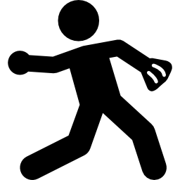 Softball player icon