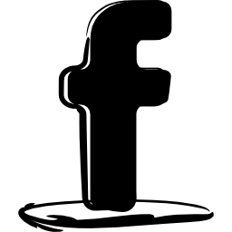 variante de logotipo bosquejado de facebook icono