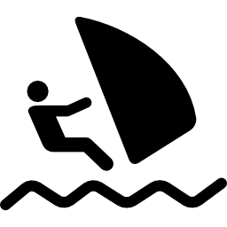 windsurf silhouet icoon