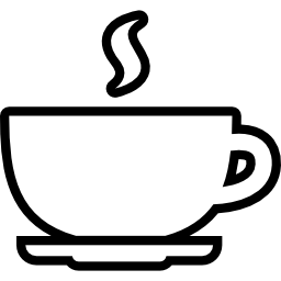 esquema de la taza de café icono